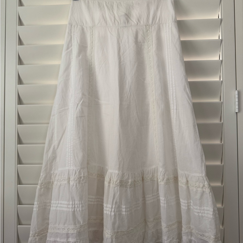 Old Navy White Maxi Skirt